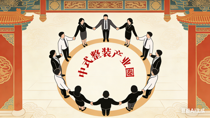 制作中式整裝產業圈圖